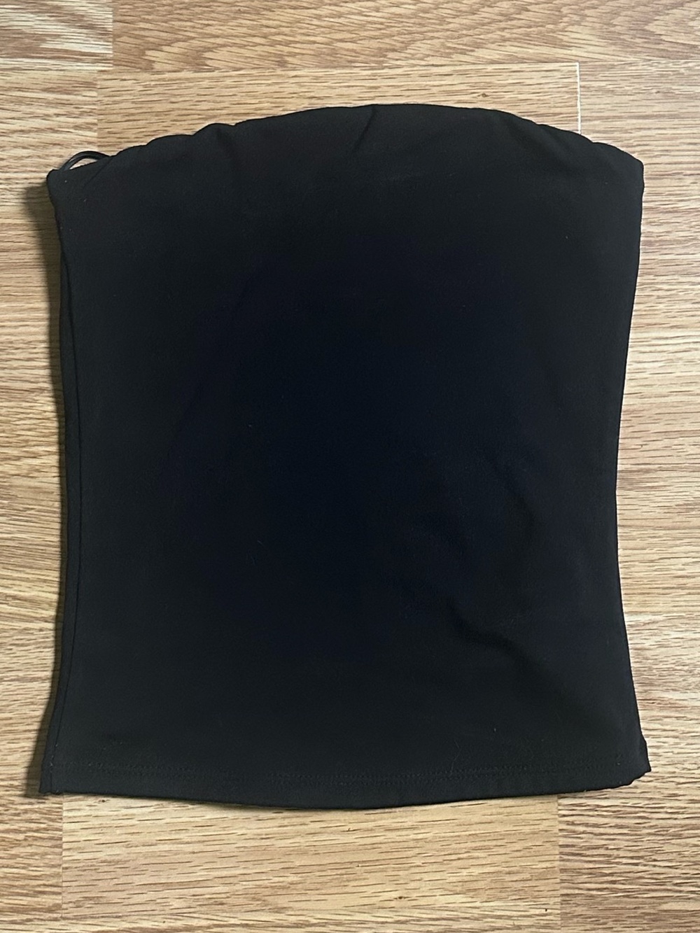 Garage sleek black tube top